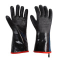 Contact Heat 932F Extreme Long Cuff Grilling Neoprene Shell Fleece Lining Heat Resistant BBQ Gloves